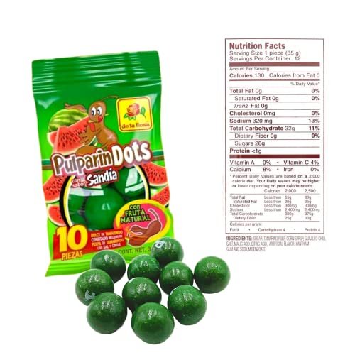 Pulparindo Watermelon Dots | Sweet & Tangy Candy Bolitas